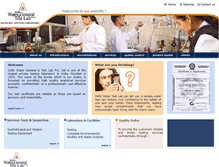 Tablet Screenshot of delhiwatertestlab.com